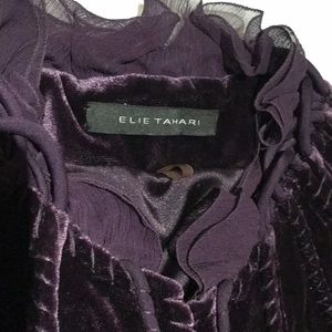 Romantic ruffles and lace jacket by Elie Tahiti